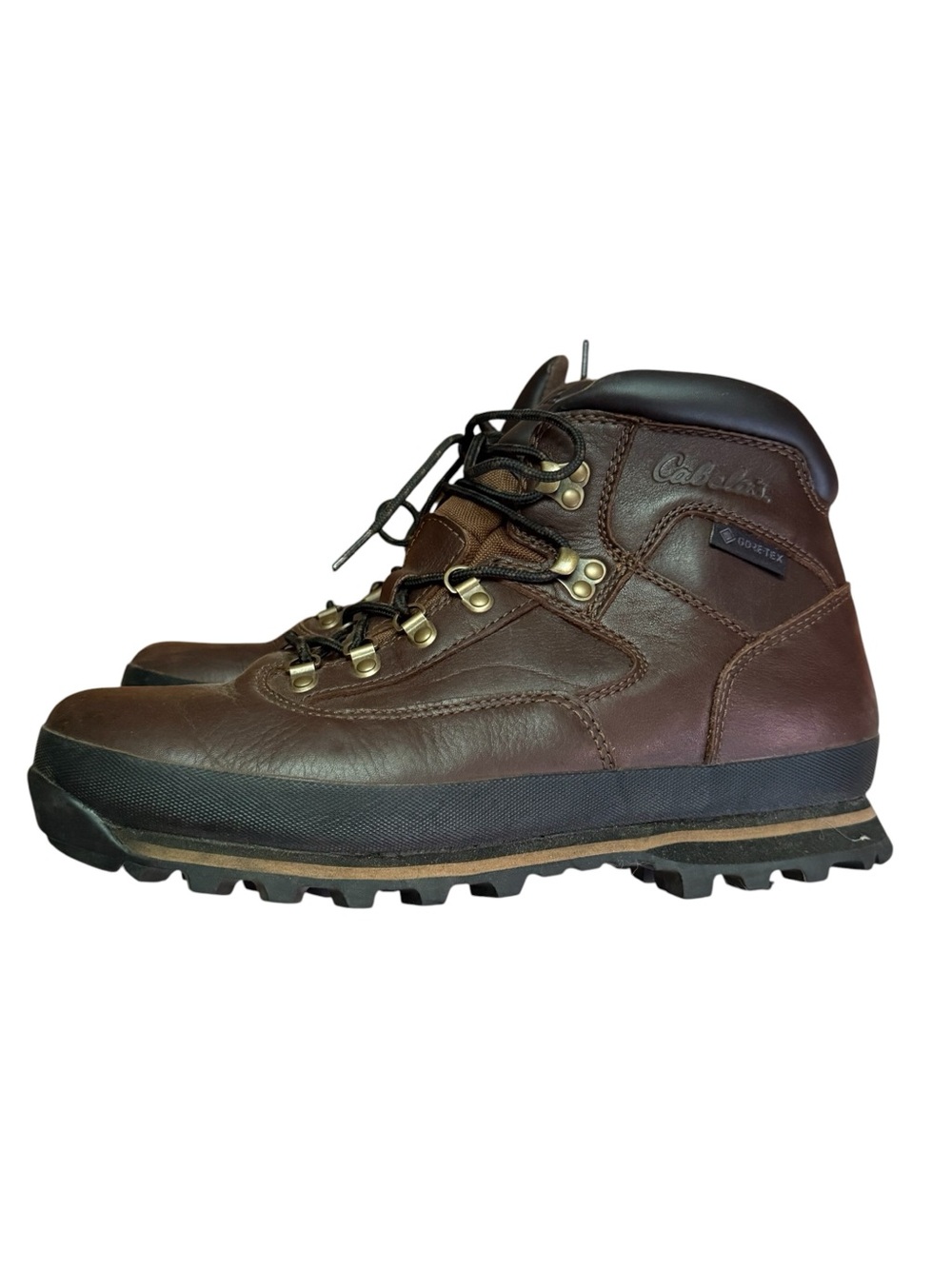 Cabela’s Men’s Rimrock Hikers Gore-Tex Men’s Hiking Boot Brown Vibram Size 11.5